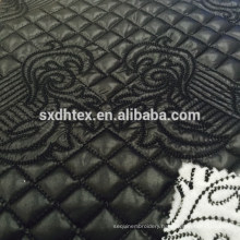 quilting fabric for jacket,quilting coat lining fabric with embroidered for winter coat